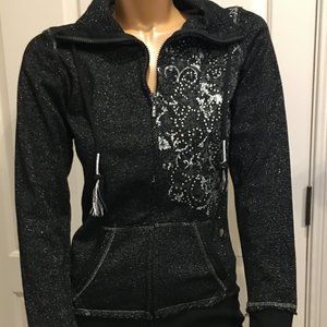 Awesome Western Bling zippered sweatshirt